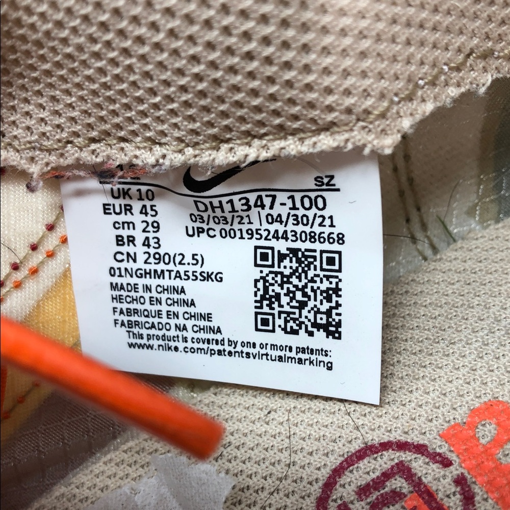 Nike Mens LD Waffle Sacai x Clot Kiss Of Death 2 DH1347-100 Shoes - Size 11 - Picture 7 of 15